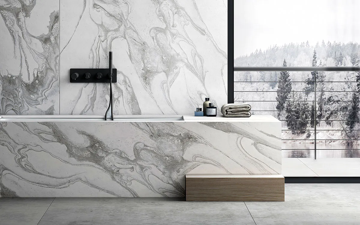 Wild Glass Splashbacks presents Dekton for bathrooms